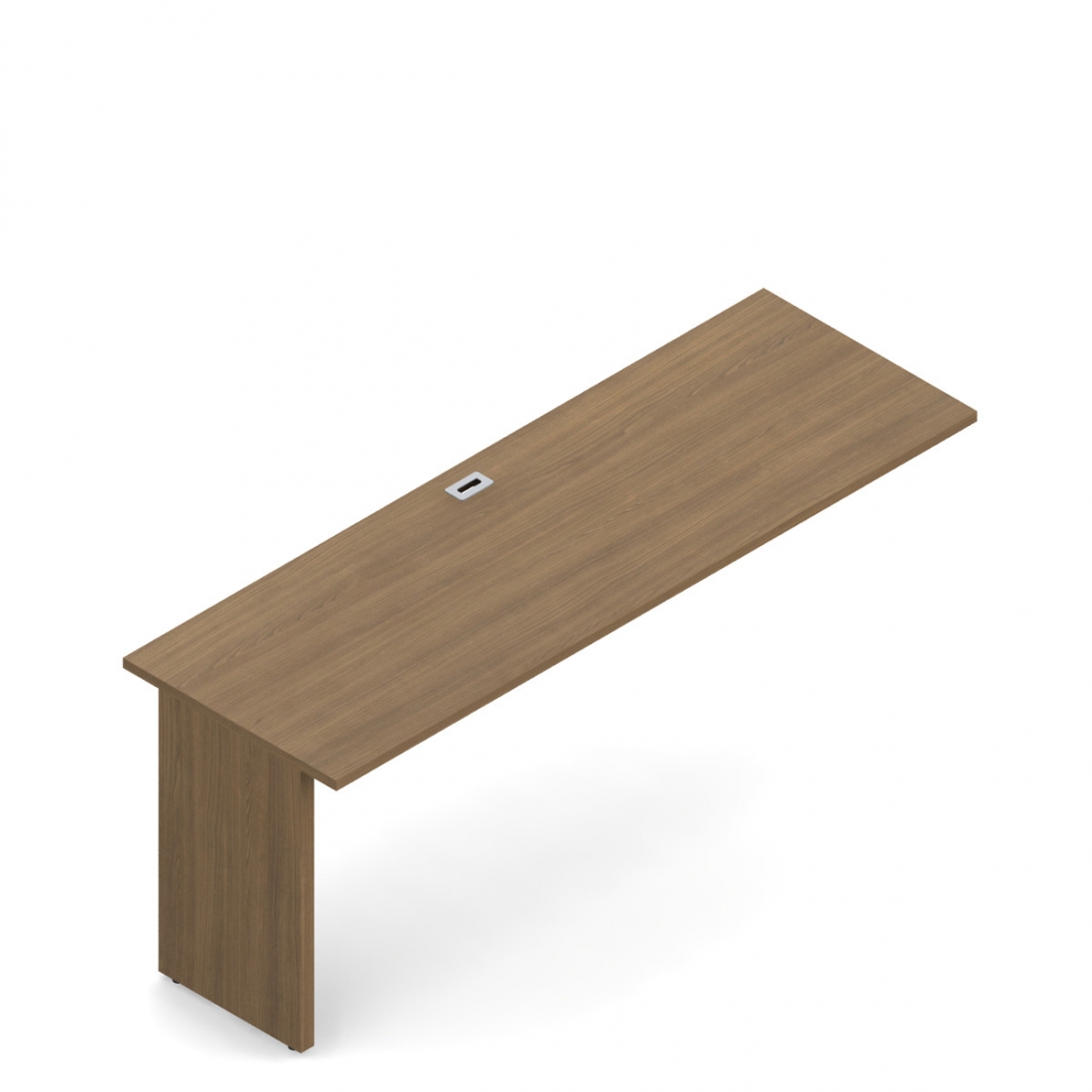 Retour chevauchant de 29 po H, panneaux latéraux en mélamine, 72 po L x 24 po P – gauche