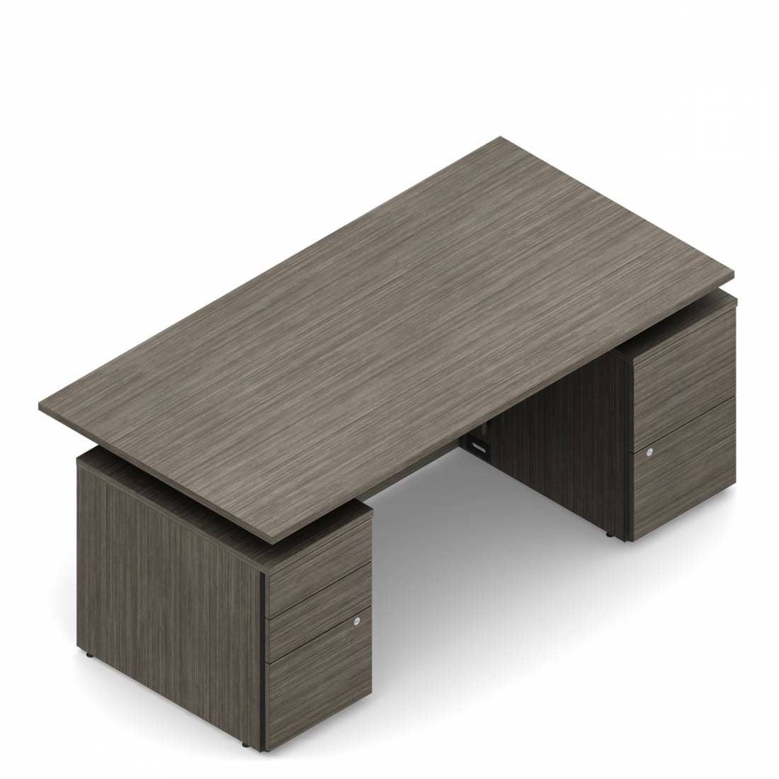 Double Pedestal Desk for Height Adjustable Base, 72