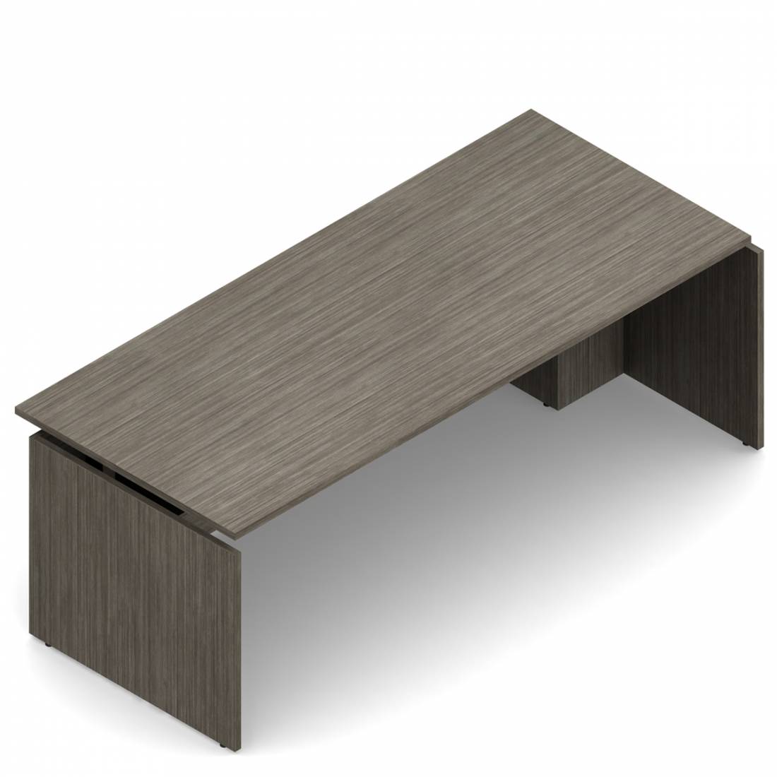 Faux Pedestal Desk for Height Adjustable Base, 72