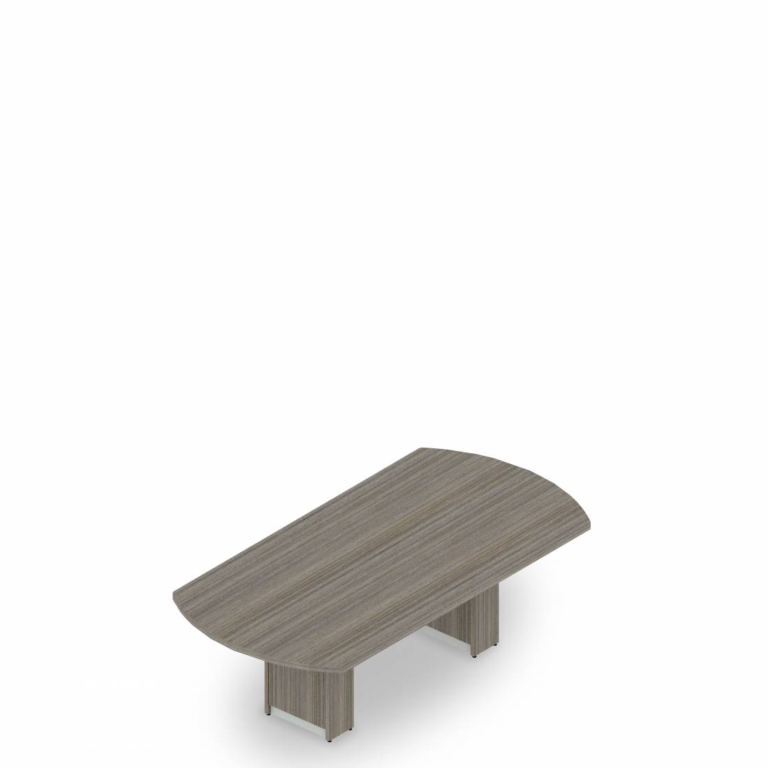 Table de conseil arquée avec piétement à profil fin, 96 po L x 48 po P