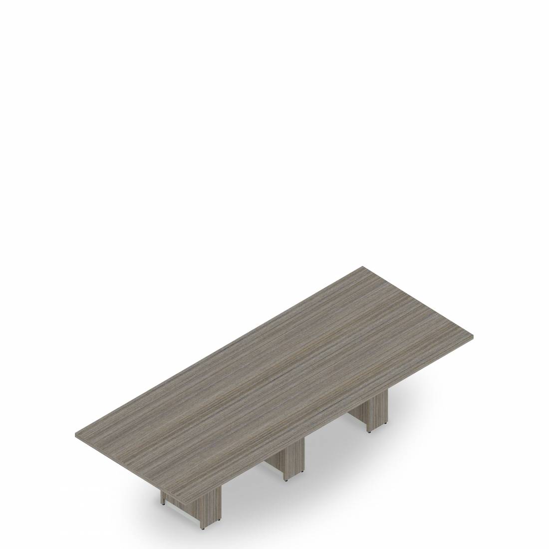 Table de conseil rectangulaire avec piétement à profil fin, 120 po L x 48 po P