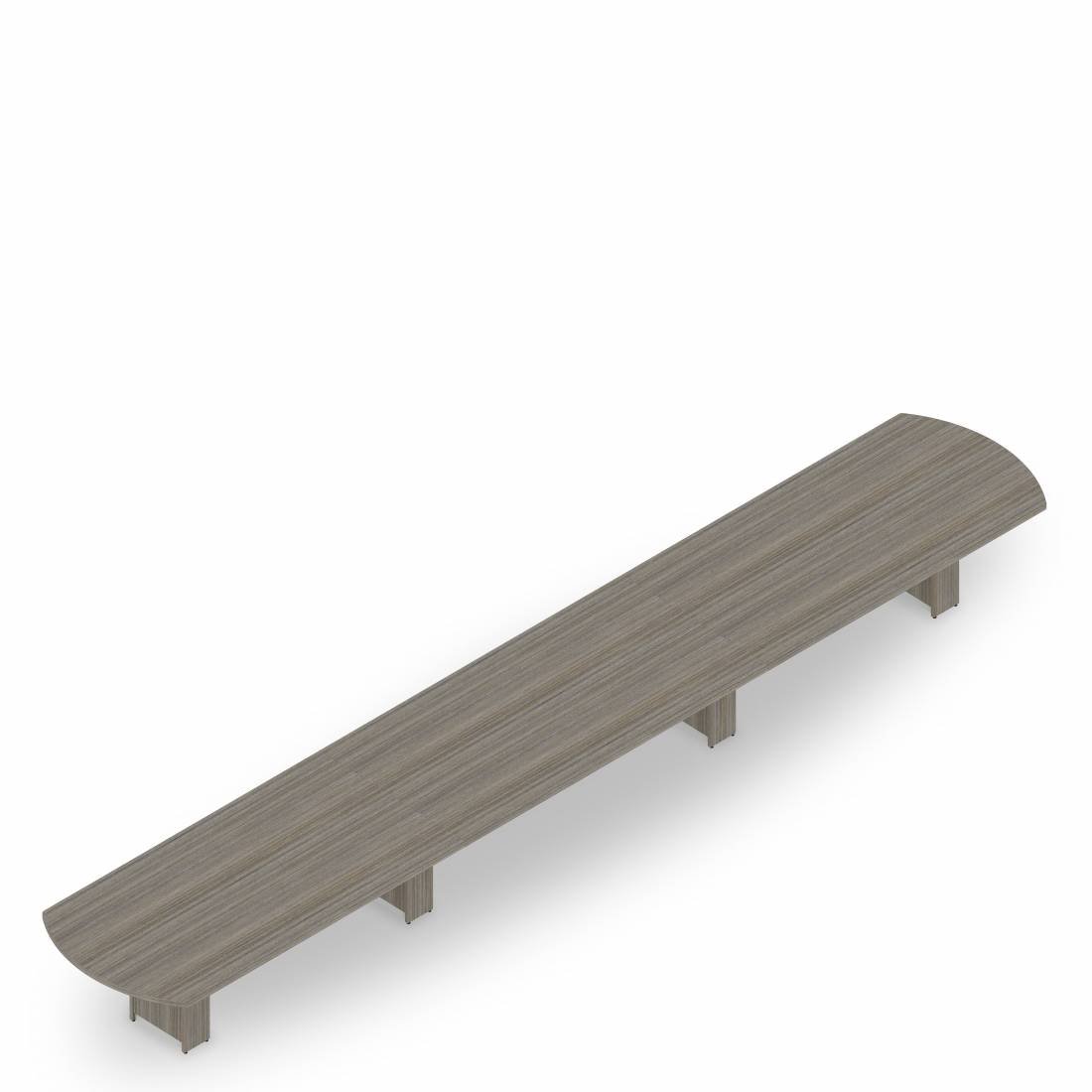 Table de conseil arquée avec piétement à profil fin, 264 po L x 48 po P