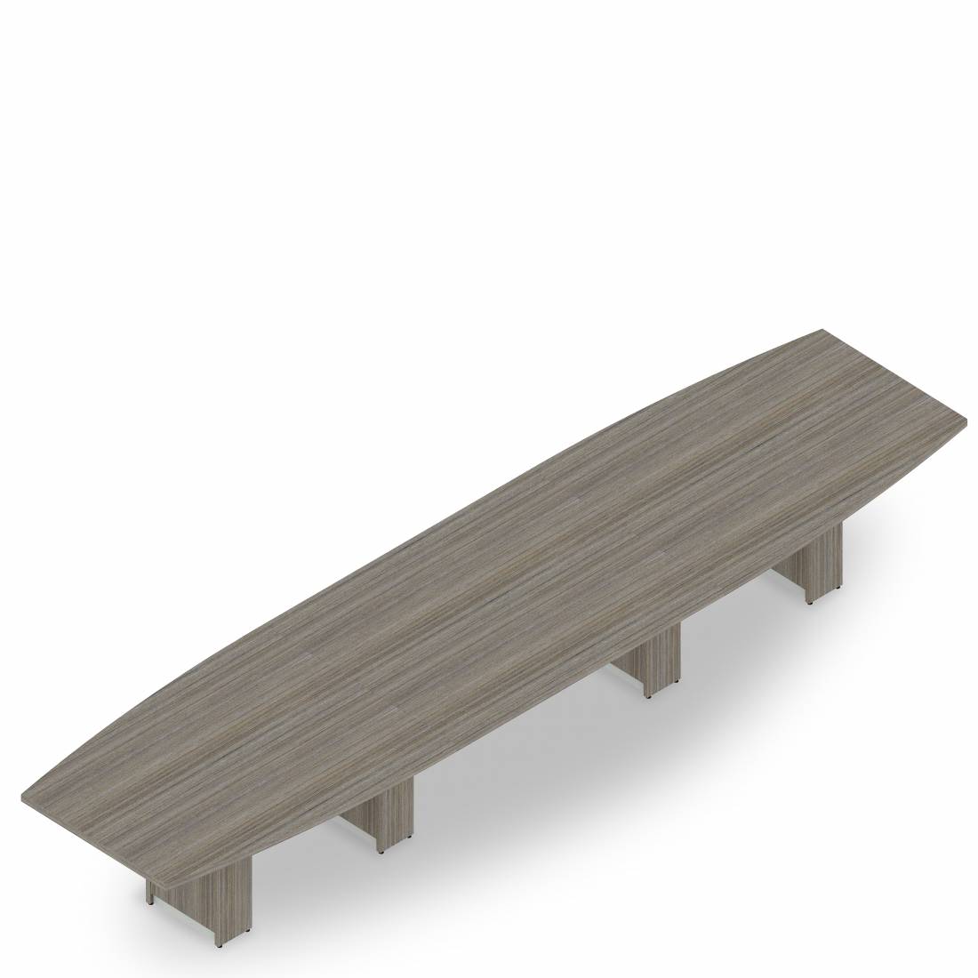 Table de conseil en forme de bateau avec piétement à profil fin, 192 po L x 48 po P