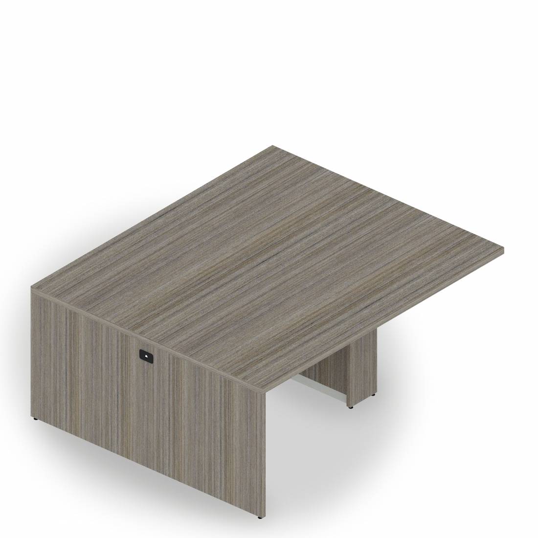 Table multimédia avec îlot rectangulaire avec piétement à profil fin, 30,1 po H x 72 po L x 60 po P