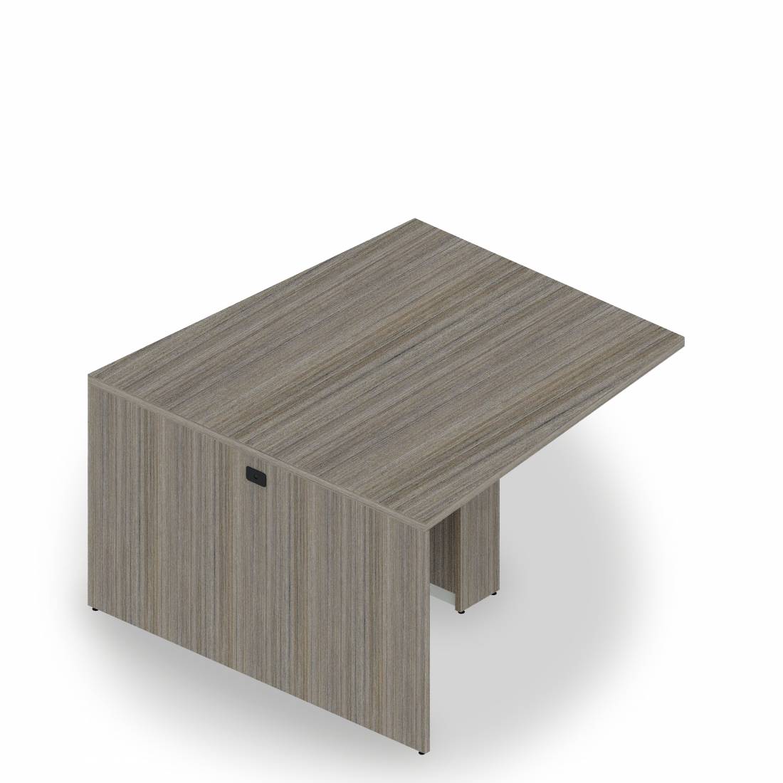 Table multimédia avec îlot en biseau avec piétement à profil fin, 36,5 po H x 60 po L x 48 po P