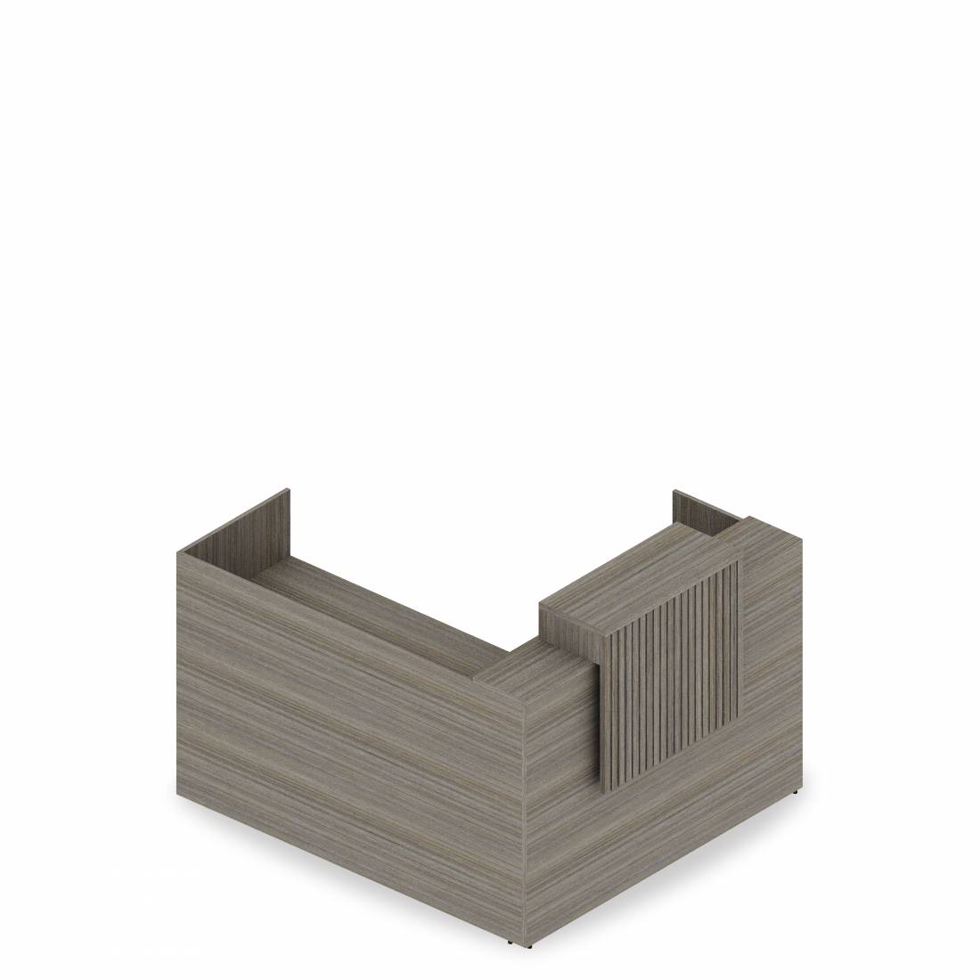 Freestanding L-Shaped Reception Desk, 60