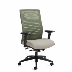 Loover - mesh task chair - task chair - ergonomic chair - office mesh chair - ergonomic mesh office chair - lumbar support for office chair - High Back Weight Sensing Synchro-Tilter