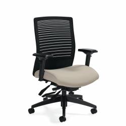 Loover - mesh task chair - task chair - ergonomic chair - office mesh chair - ergonomic mesh office chair - lumbar support for office chair - Medium Back Multi-Tilter