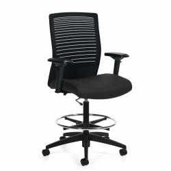 Loover - mesh task chair - task chair - ergonomic chair - office mesh chair - ergonomic mesh office chair - lumbar support for office chair - Medium Back Task Stool