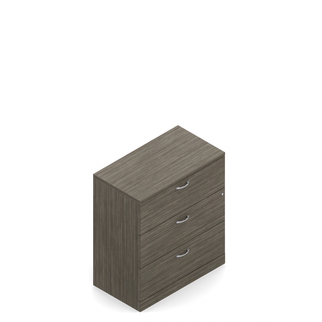 Module classeur de 41,3 po/41,8 po H à trois tiroirs, 30 po L x 16 po P