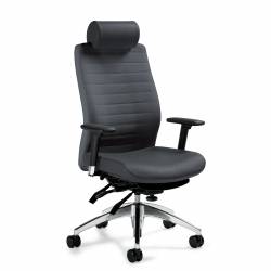 aspen - task chair - ergonomic task chair - lumbar support for office chair - task seating - Extended Back Multi-Tilter, Headrest