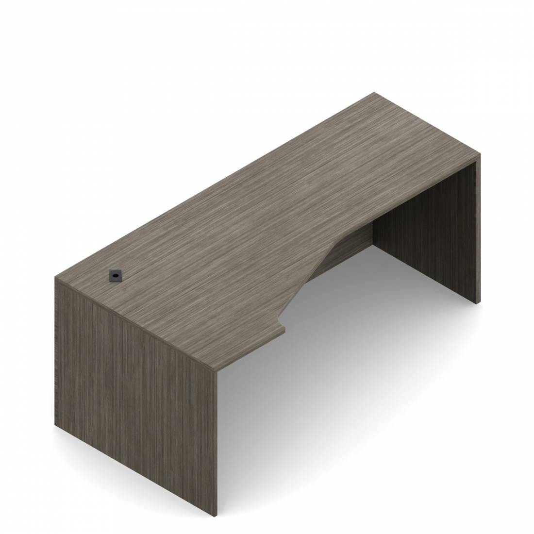 Module de coin allongé de gauche, col de 16 po, 84 po L x 36 po P, panneau pleine profondeur - droite