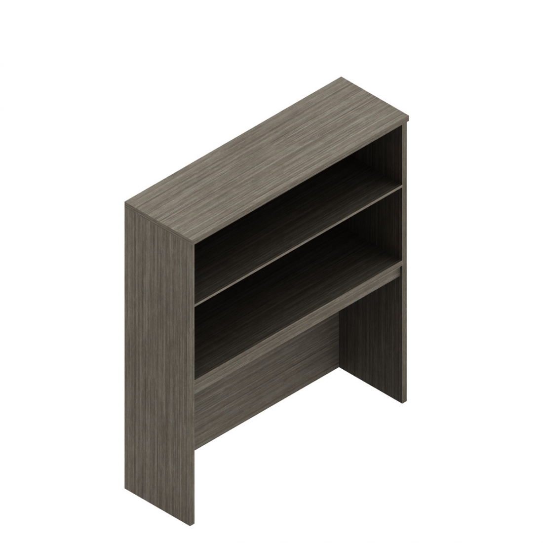 Étagère ouverte de 54,9 po H, tablette fixe/réglable, dos plein, 48 po L x 15 po P