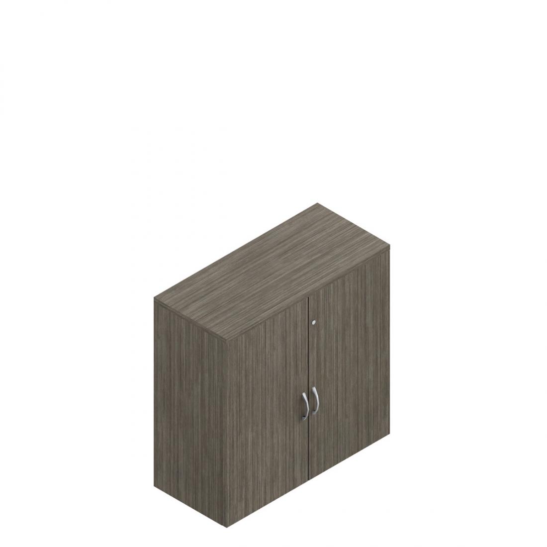 Bibliothèque de table avec portes de 36 po H, 36 po L x 16 po P