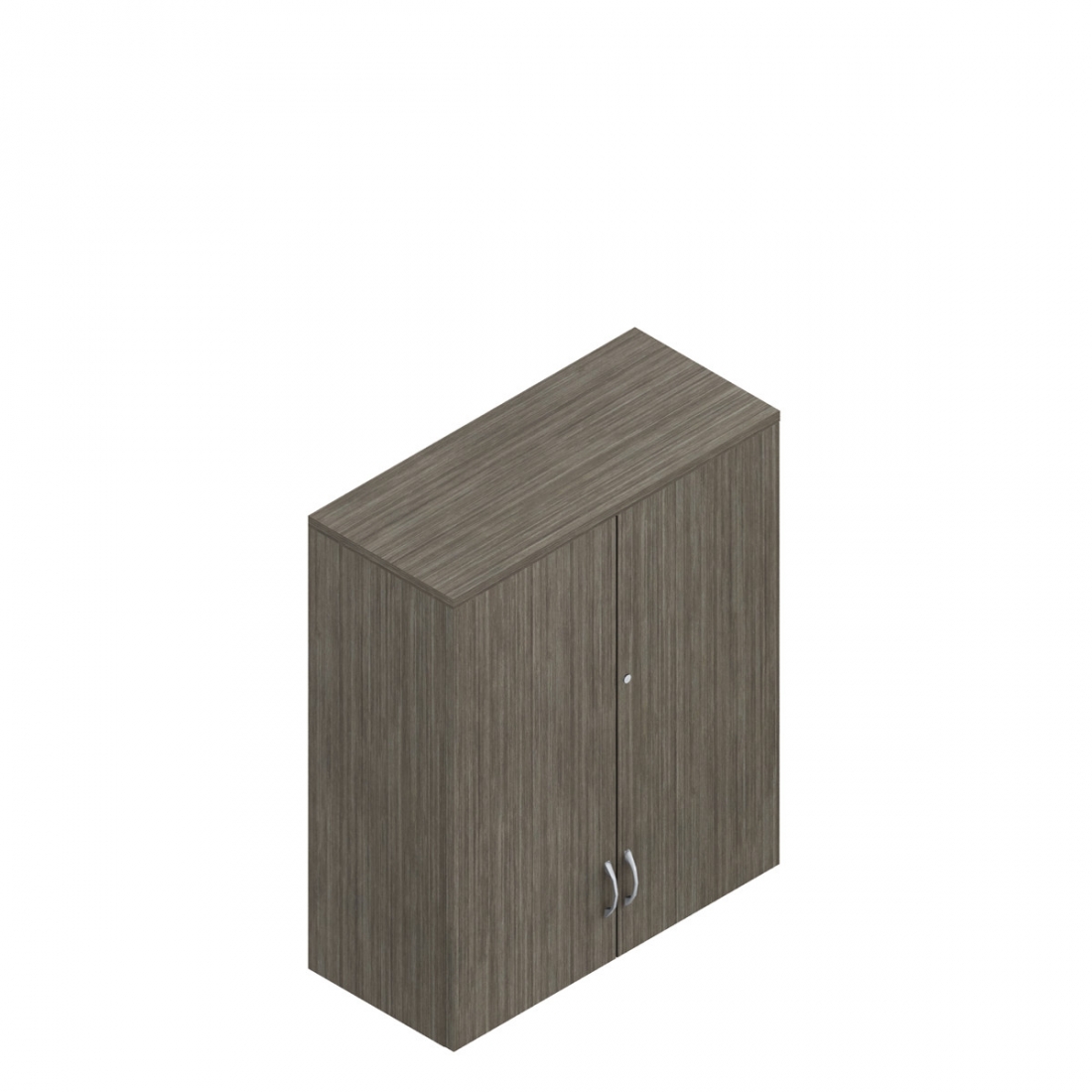 Bibliothèque de table de 43,2 po H avec portes, 30 po L x 16 po P