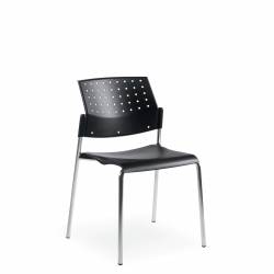 Sonic - classroom chairs - classroom seating - Armless Stacking Chair, Polypropylene Seat & Back