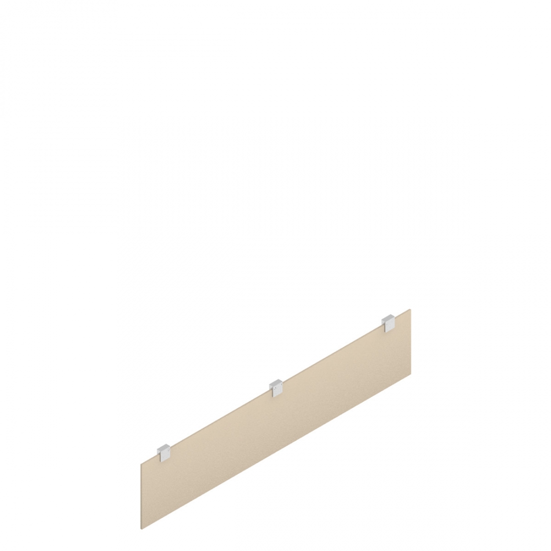 Panneau de fond et cloisonnette de bureau garnis de tissu de 60 po L