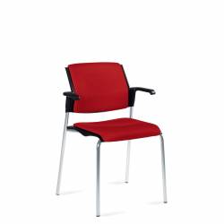 Sonic - classroom chairs - classroom seating - Stacking Armchair, Upholstered Seat & Back