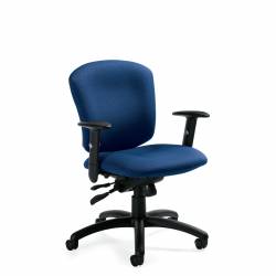 Supra X - Ergonomic Task Chair - task chair - Blue task chair - Medium Back Synchro-Tilter
