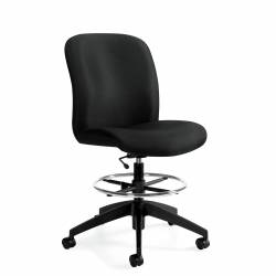 Triumph - Ergonomic Task Chair - Task Chair - Office Task Chair - Lumbar support for task chair - Medium Back Drafting Stool, Armless