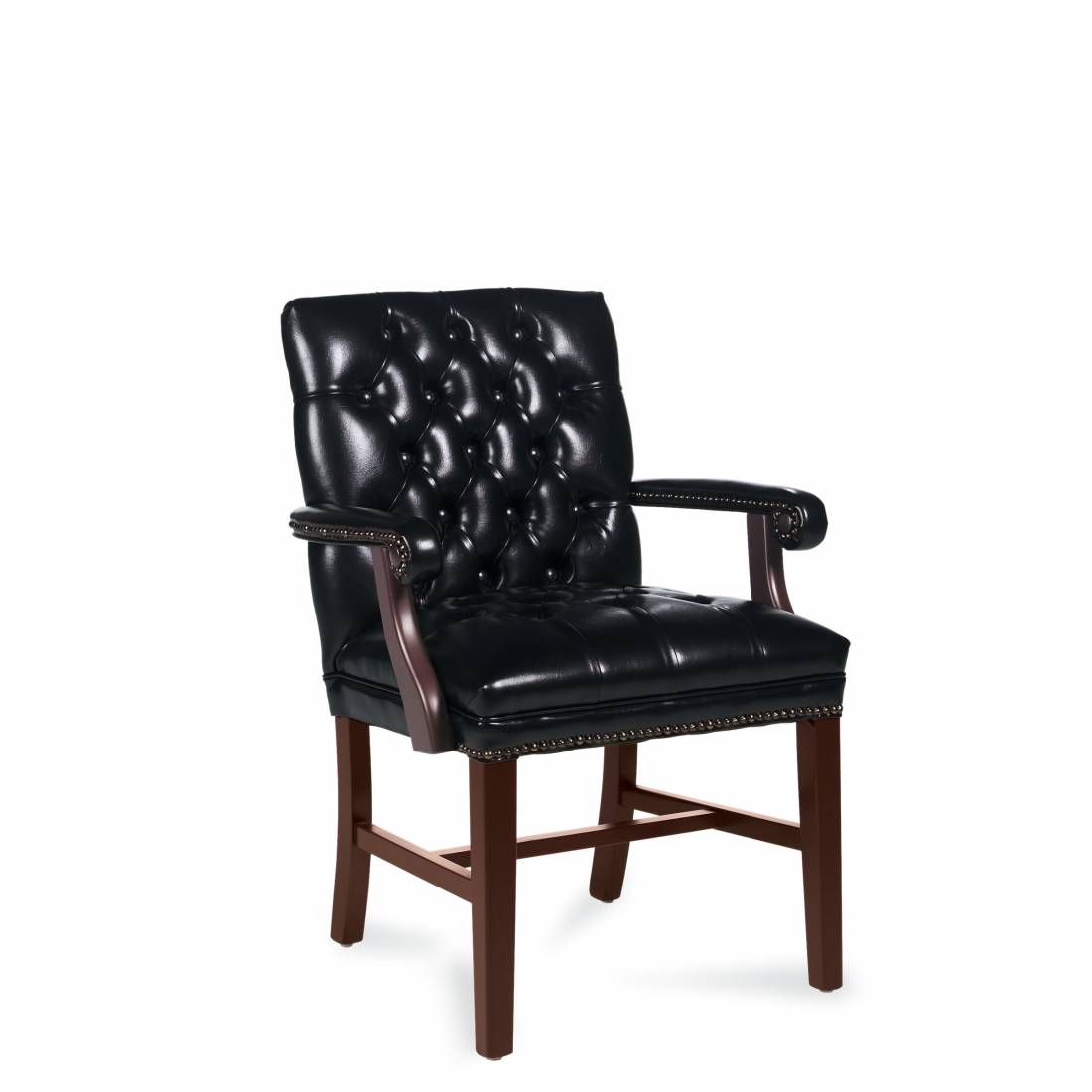 Martha Washington Style Low Back Armchair