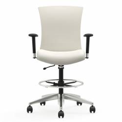 Vion - mesh task chair - task chair - ergonomic chair - office mesh chair - ergonomic mesh office chair - lumbar support for office chair - office chair with arms - Upholstered Medium Back Task Stool