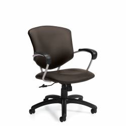 Supra - Conference room chairs - guest seating - management seating - medium back office chair - leather office chair