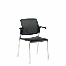 Sonic - classroom chairs - classroom seating - Stacking Armchair, Polypropylene Seat & Mesh Back