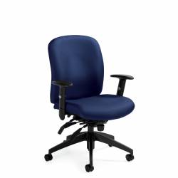 Triumph - Ergonomic Task Chair - Task Chair - Office Task Chair - Lumbar support for task chair - Medium Back Heavy Duty Multi-Tilter