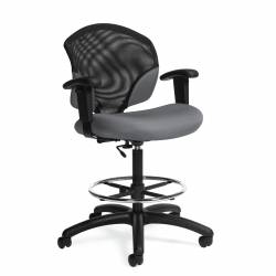 Tye - task chair - task seating - mesh back task chair - mesh back office chair - office task chair - Ergonomic task chair - ergonomic office chair - Low Back Task Drafting Chair