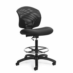 Tye - task chair - task seating - mesh back task chair - mesh back office chair - office task chair - Ergonomic task chair - ergonomic office chair - Low Back Task Drafting Chair, Armless