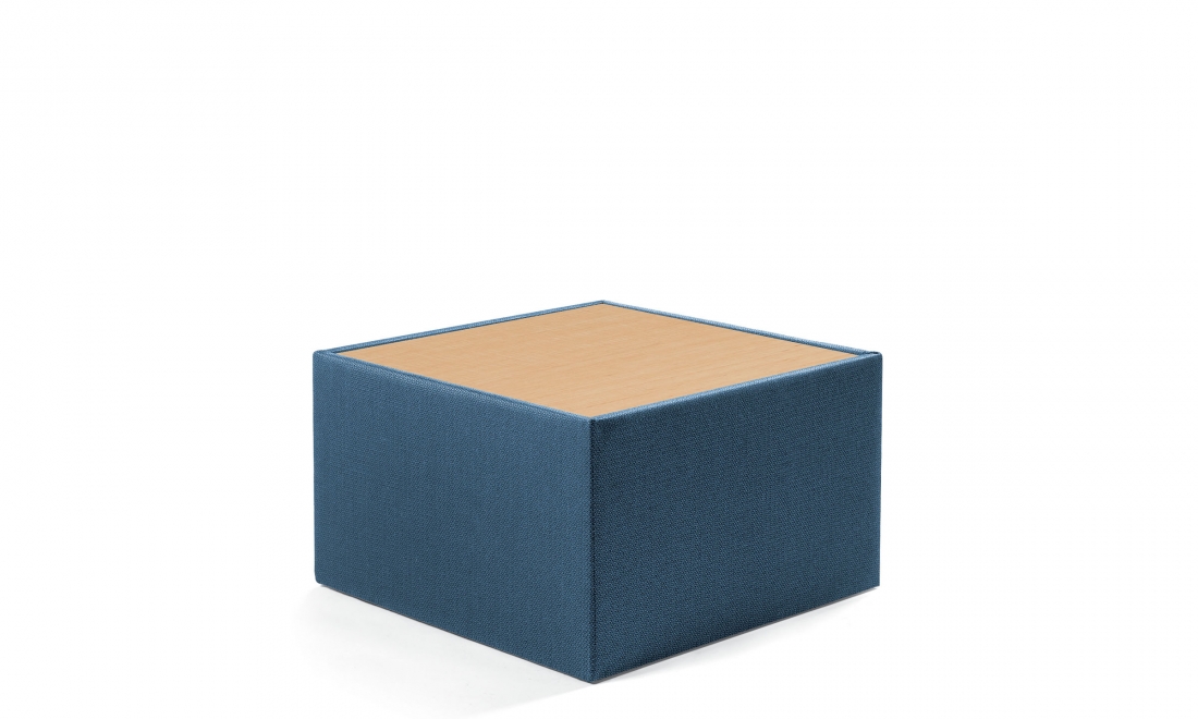 Square Table, Upholstered Sides