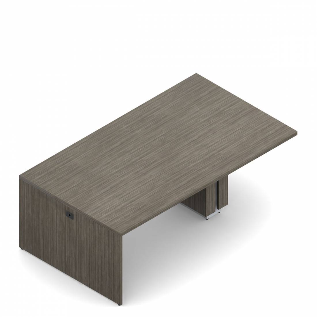 Table multimédia avec îlot rectangulaire, 30 po H x 84 po L x 48 po P