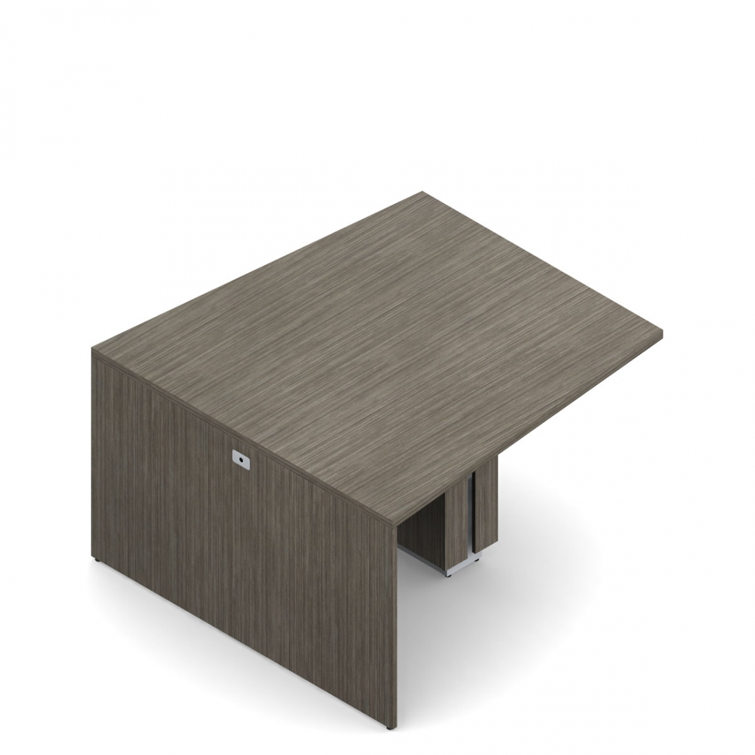 Table multimédia avec îlot en biseau, 36,5 po H x 72 po L x 60 po P