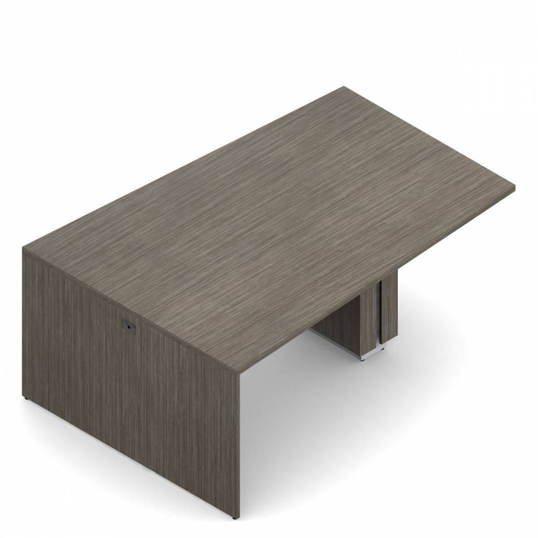 Table multimédia avec îlot en biseau, 36,5 po H x 96 po L x 60 po P