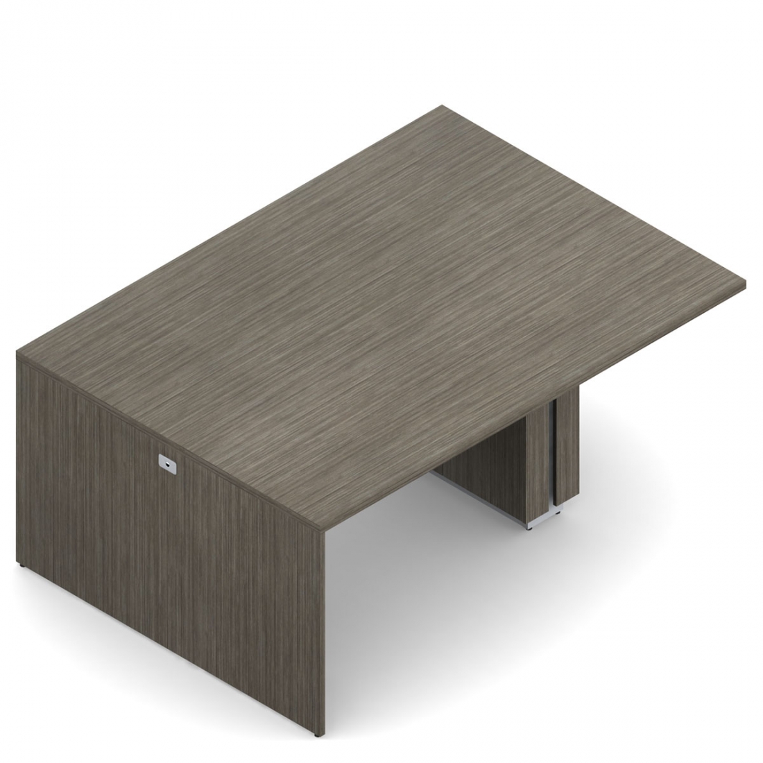 Table multimédia avec îlot rectangulaire, 36,5 po H x 84 po L x 60 po P