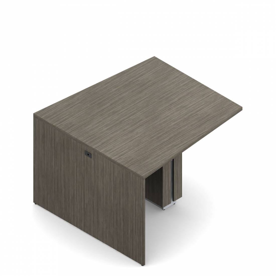 Table multimédia avec îlot en biseau, 42,5 po H x, 72 po L x 60 po P