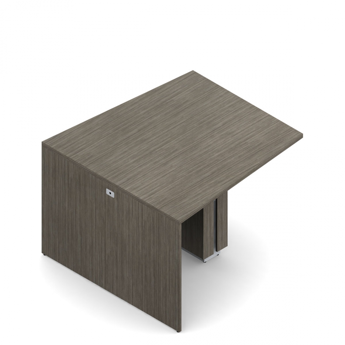 Table multimédia avec îlot en biseau, 42,5 po H x, 72 po L x 60 po P