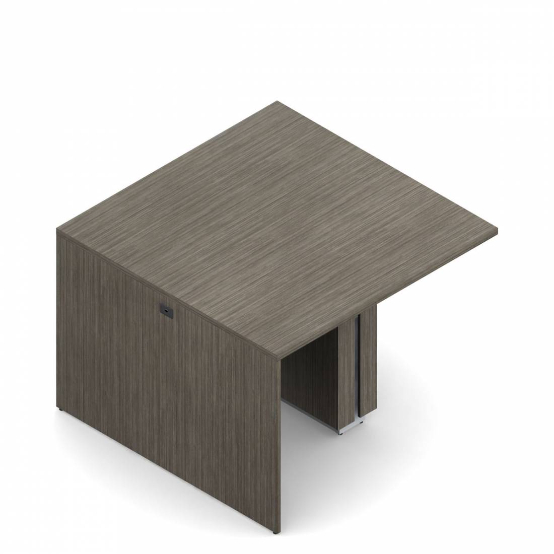 Table multimédia avec îlot rectangulaire, 42,5 po H x 60 po L x 60 po P