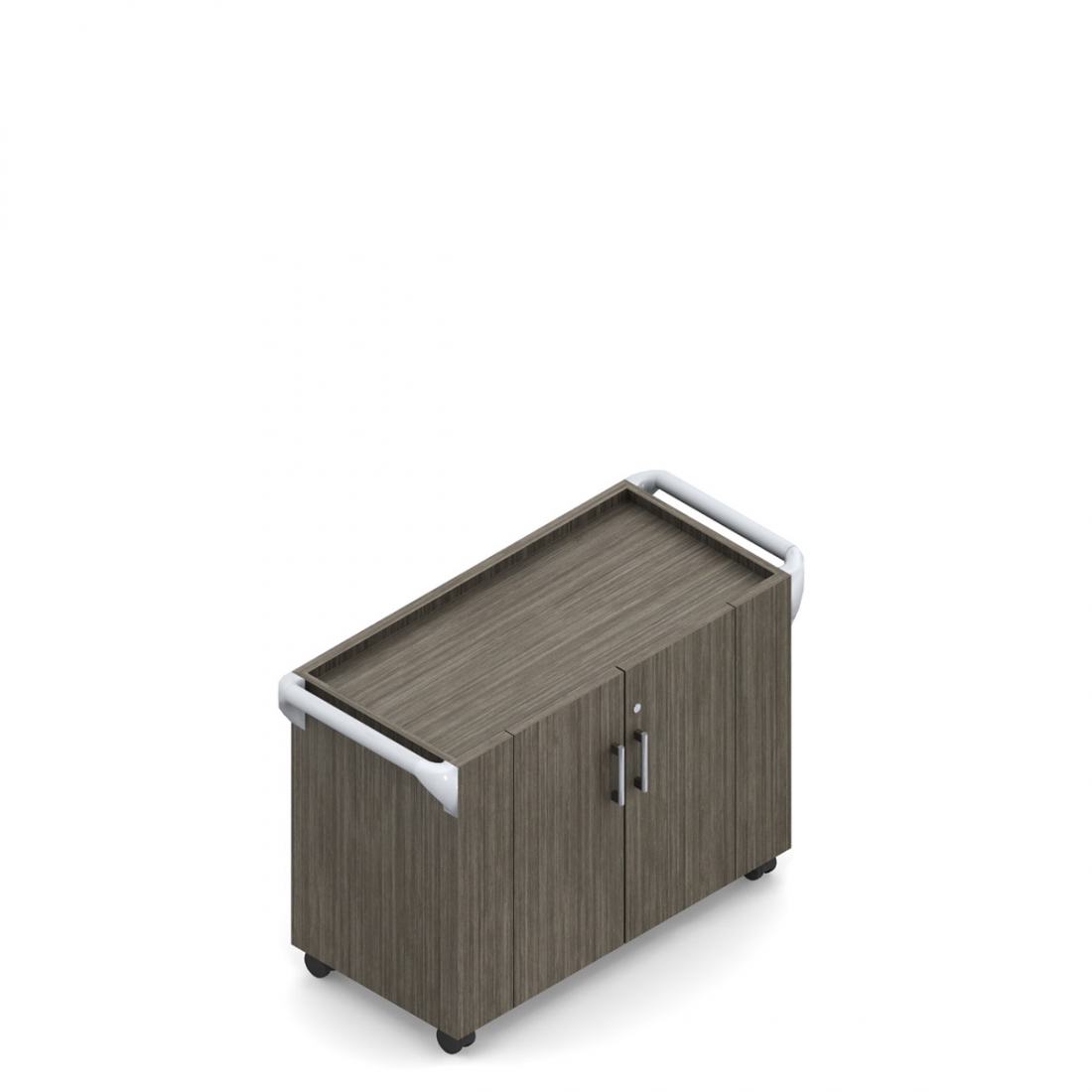 Chariot de service avec portes de 29 po H, 36 po L x 18 po P