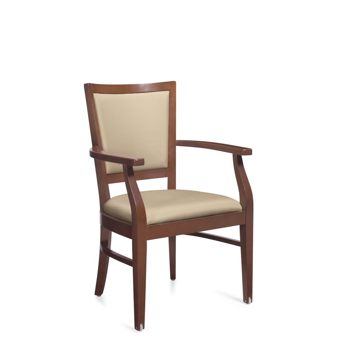 Wood Armchair, Front Casters