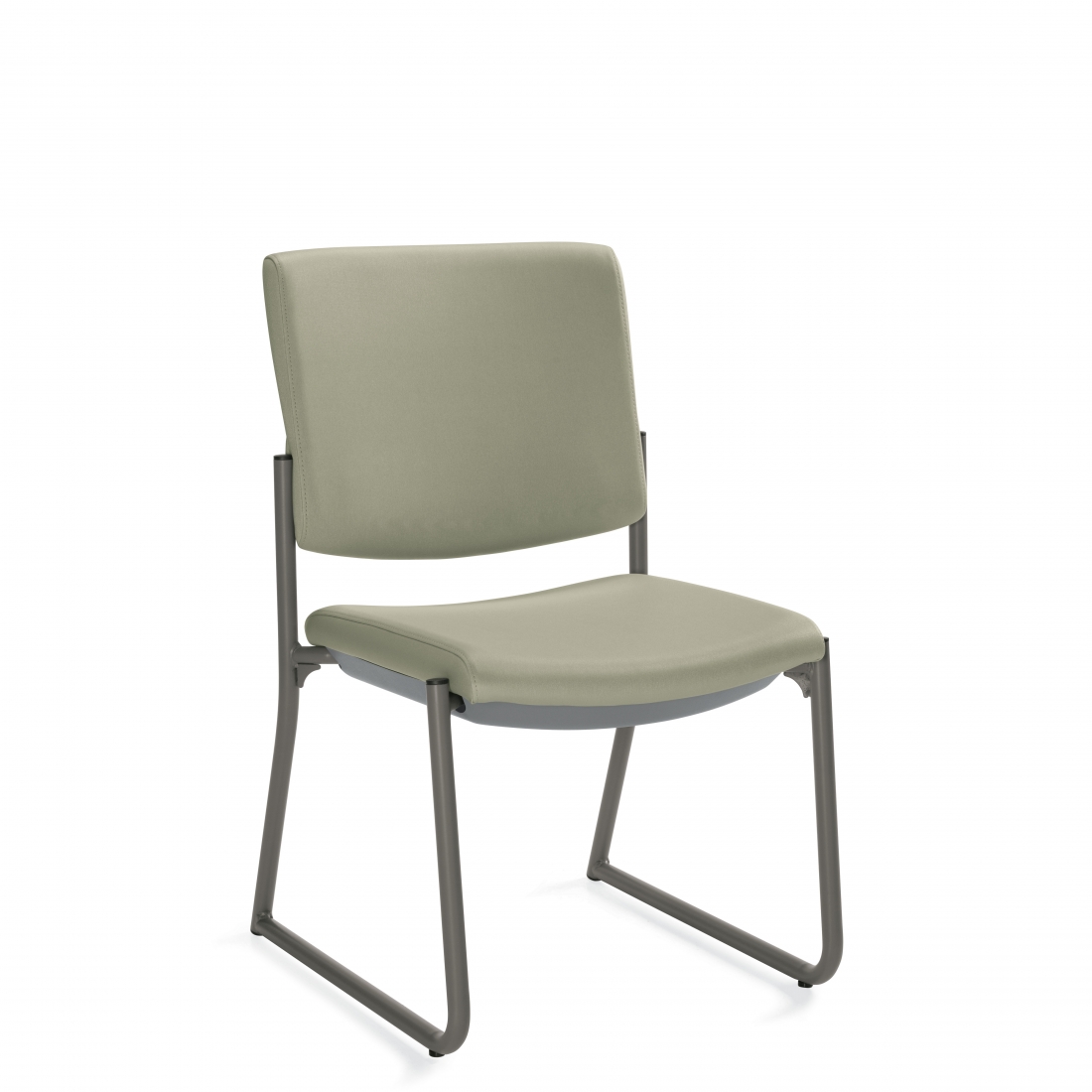 Side Chair, Rectangular Back, Concealed Attachment, Sled Base