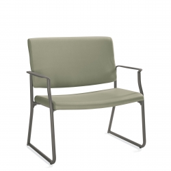Bariatric Armchair, Rectangular Back, Concealed Attachment, Sled Base Model Thumbnail