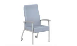 Fauteuil simple à dossier haut, roulettes Fauteuil simple à dossier haut, roulettes Model Thumbnail