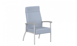 Fauteuil à dossier haut deux pièces, roulettes Fauteuil à dossier haut deux pièces, roulettes Model Thumbnail