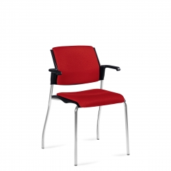 Stacking Armchair, Upholstered Seat & Back Model Thumbnail