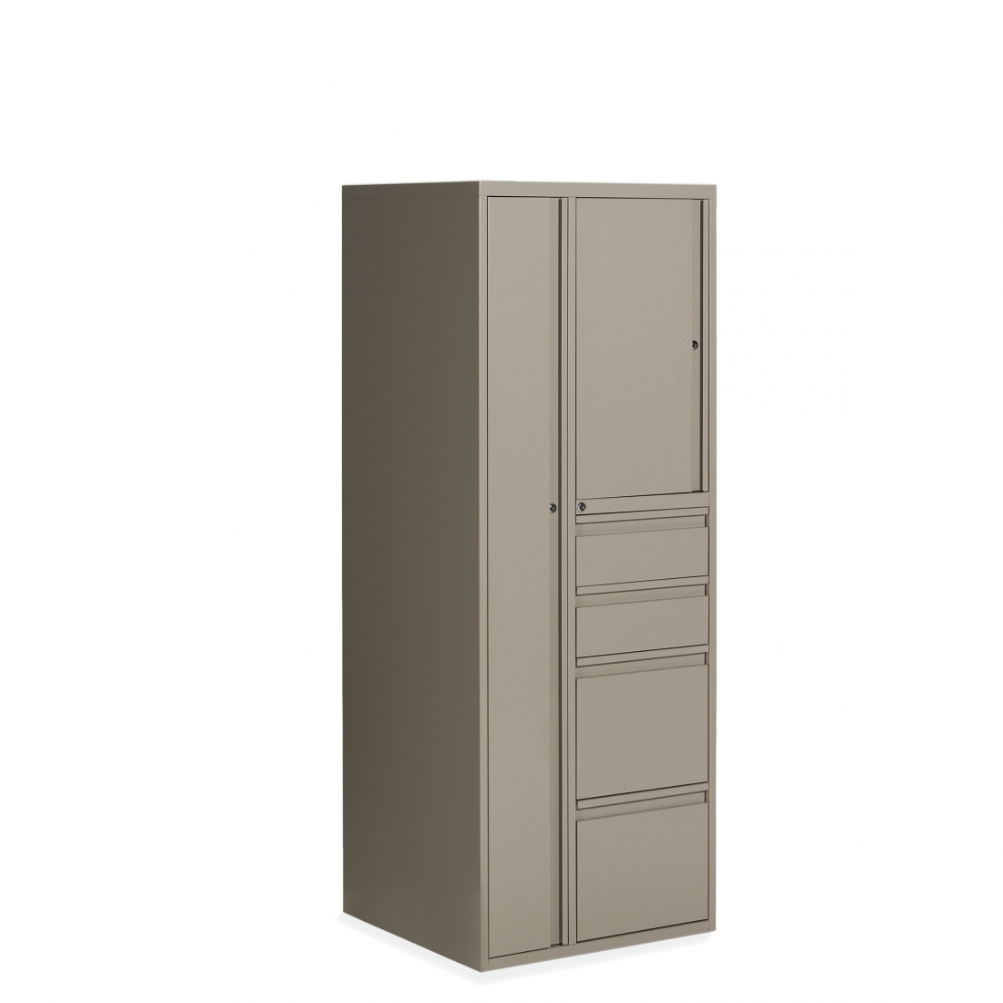 Personal Tower, Wardrobe - Left, Two Box, Two File - Right