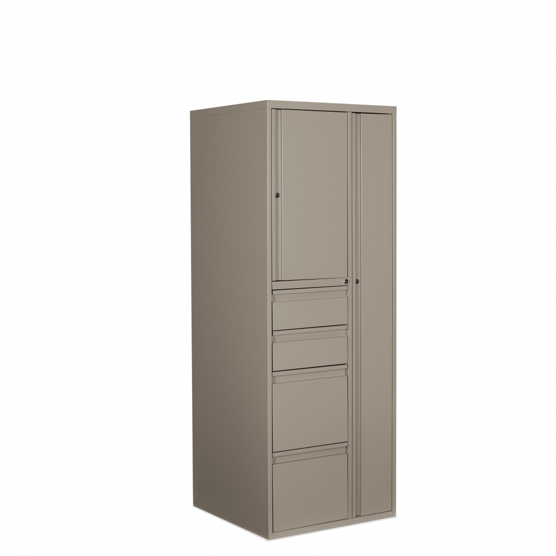 Personal Tower, Wardrobe - Right, Two Box, Two File - Left