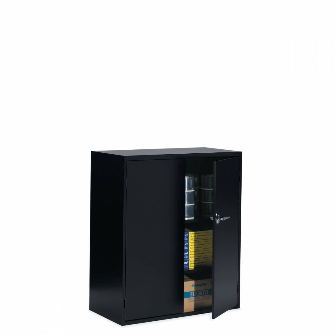 2 Door Storage Cabinet - One Fixed Shelf, One Adjustable Shelf