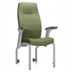 Chaise de patient à dossier haut, appui-tête, assise à 20 po Model Thumbnail